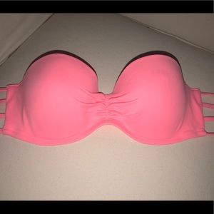 Xhilaration Pink Bandeau Bikini Top
